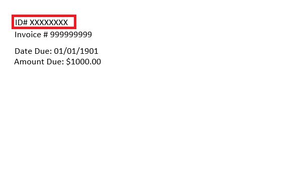 Sample Invoice Stub